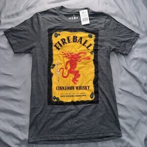 Fireball Whiskey Tee Shirt , Size S NWT!